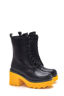 Women's Colorful Sole Heeled Boots | Derimod