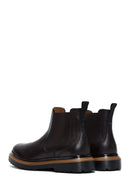 Men's Brown Leather Casual Chelsea Boots | Derimod