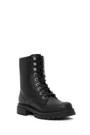 Women's Black Zippered Boots | Derimod