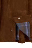 Ranger Male Brown Oversize Suede Jacket | Derimod