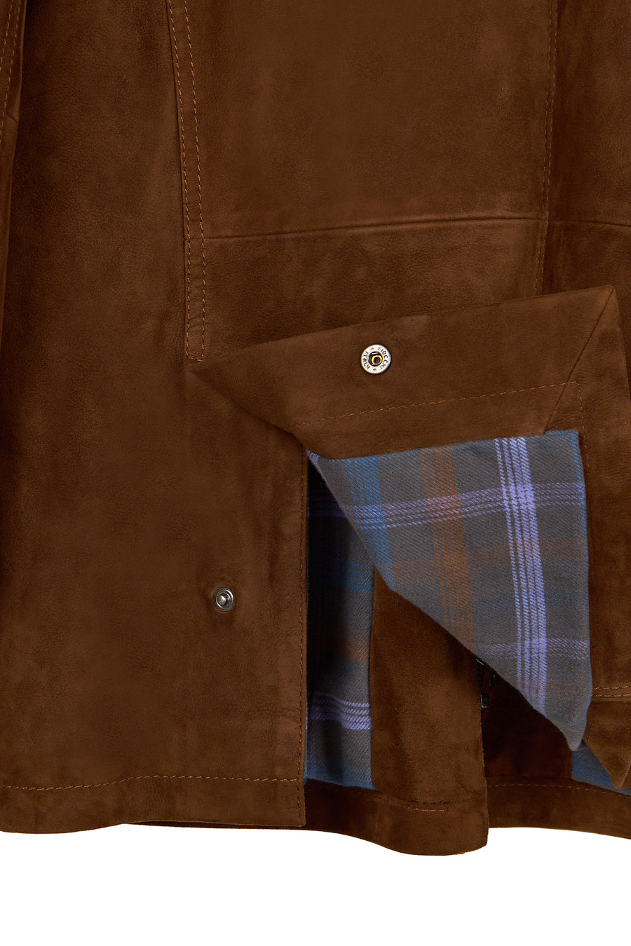 Ranger Male Brown Oversize Suede Jacket