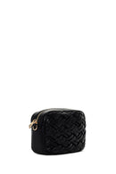 Women's Black Long Chain Strap Knitted Crossbody Bag | Derimod