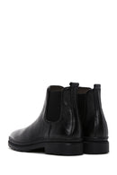 Men's Black Leather Casual Chelsea Boots | Derimod