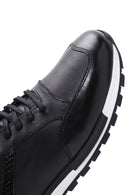 Men's Black Leather Sneaker | Derimod