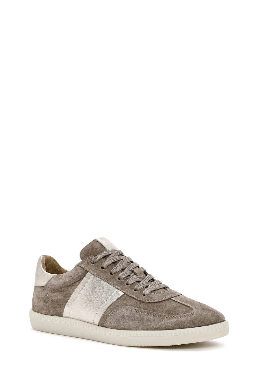 Kadın Vizon Bağcıklı Süet Deri Sneaker