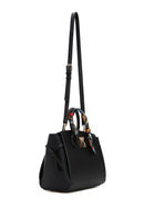 Women's Black Long Strap Handbag with Accessory Detail | Derimod