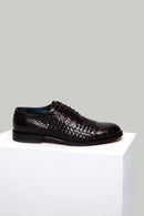 Classic Men's Shoes with Crocodile Pattern | Derimod