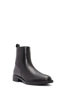 Women's Black Leather Chelsea Boots | Derimod