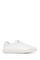 Women's White Leather Sneaker | Derimod