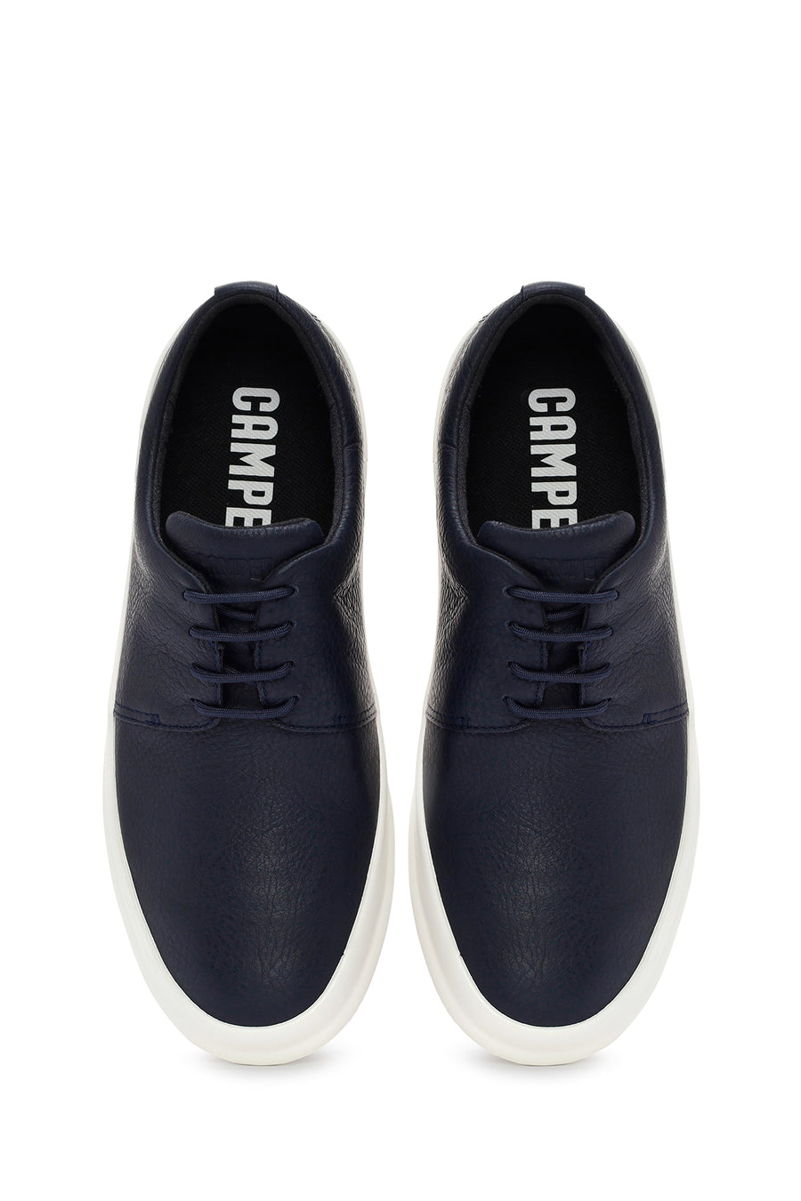 Camper Men's Navy Blue Chasis Lace-Up Leather Casual Shoes