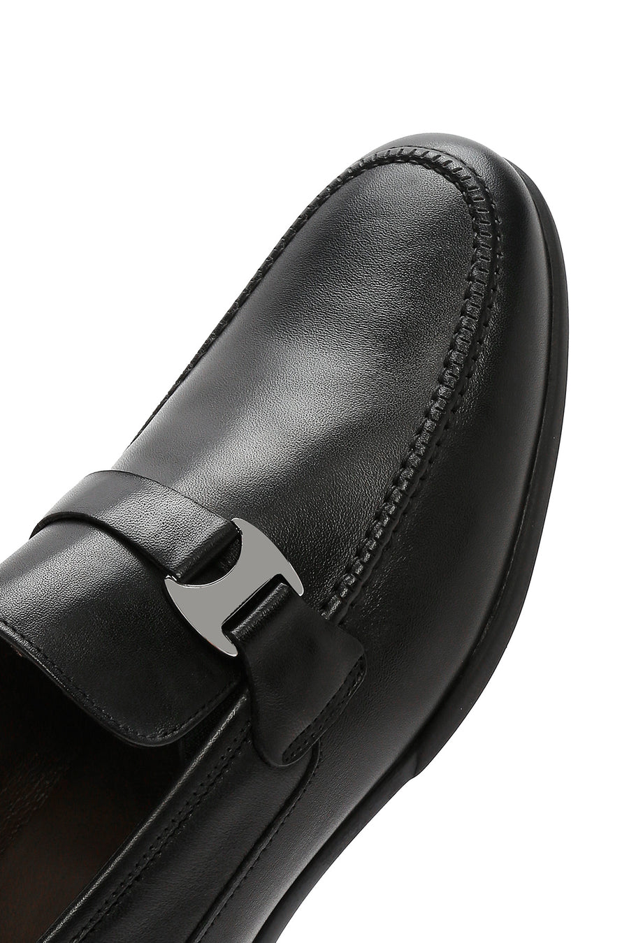 Men's Black Leather Classic Loafer