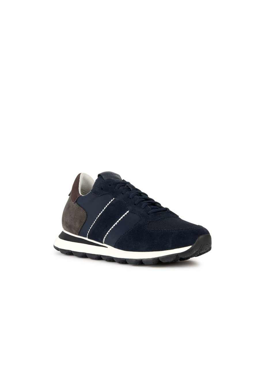 Geox Erkek Lacivert Spherica Vseries Bağcıklı Süet Deri Sneaker