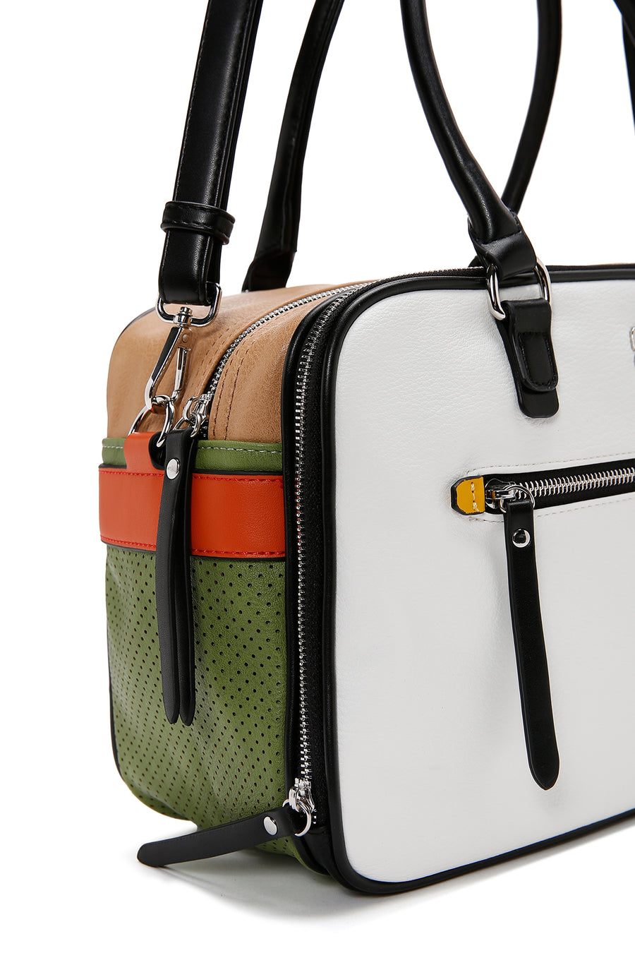 Women's White Long Strap Shoulder Bag