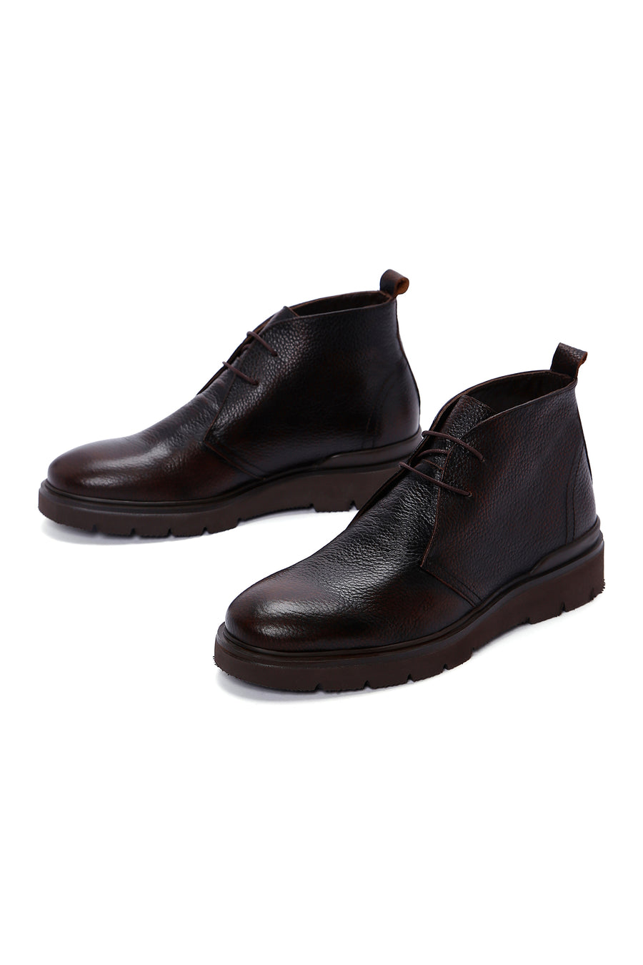 Men's Brown Leather Casual Boots