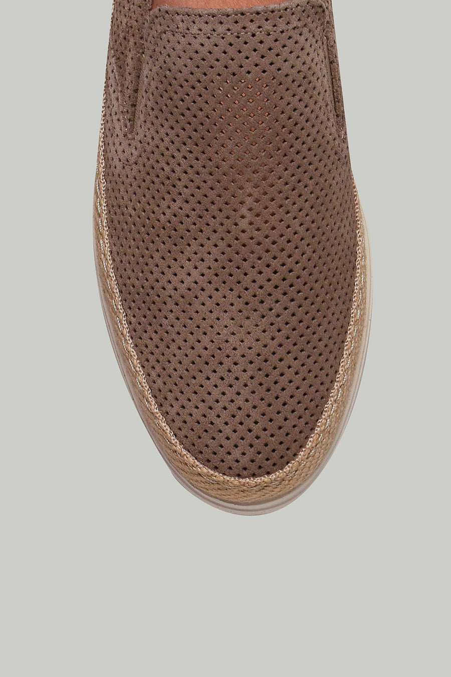 Mink Suede Leather Men's Espadrilles