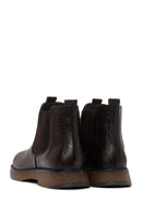 Men's Brown Leather Casual Chelsea Boots | Derimod