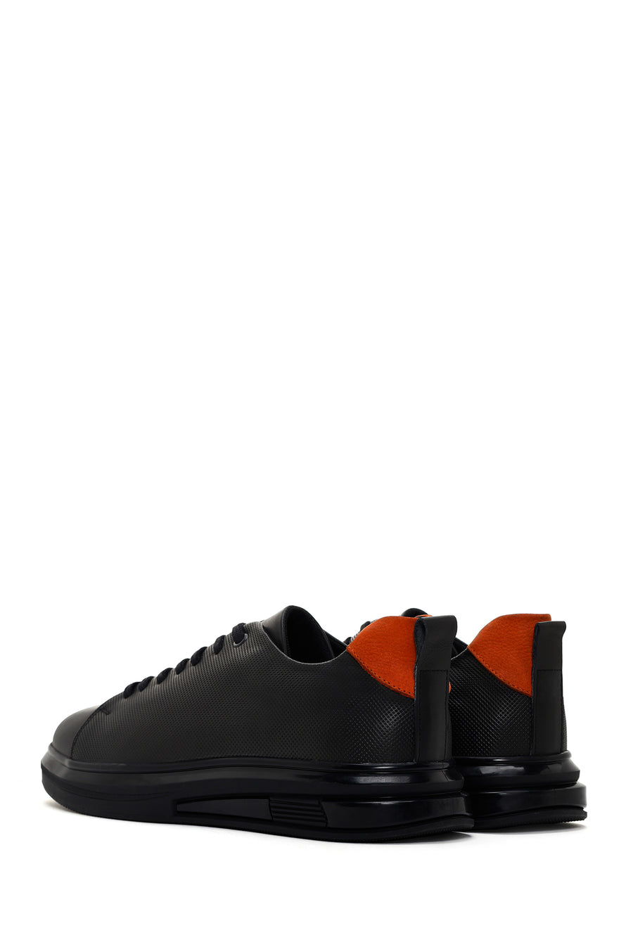 Men's Khaki Lace-up Leather Sneaker