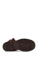 Women's Brown Suede Leather Boots | Derimod