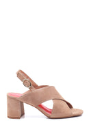 Women's Leather Suede Gritti For Derimod Sandals | Derimod