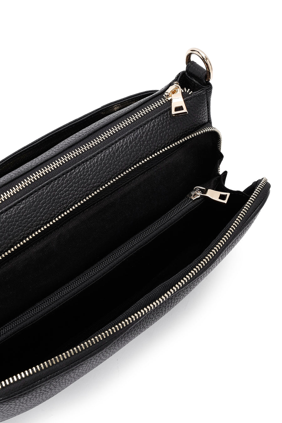 
Women's Black Long Strap Leather Shoulder Bag
