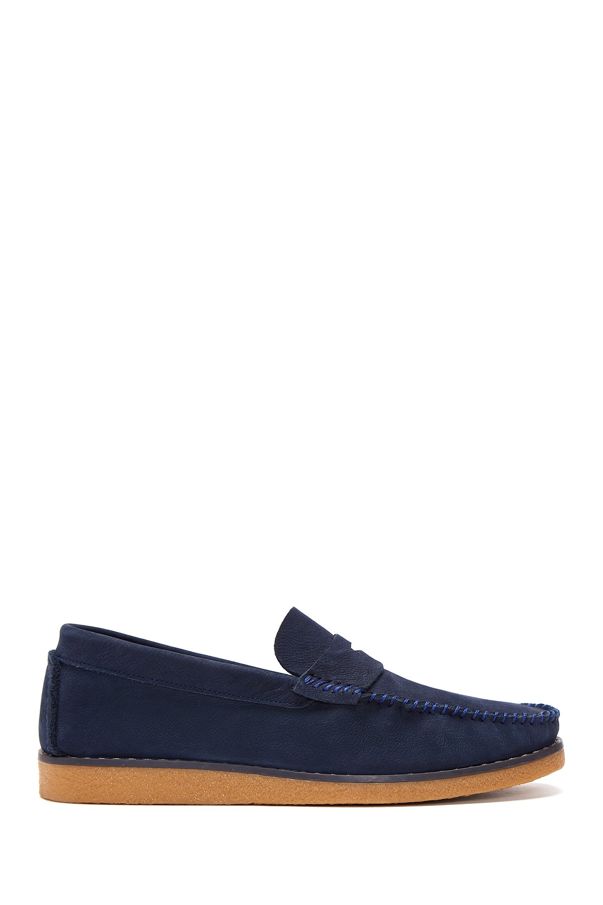 Erkek Lacivert Deri Casual Loafer 22SFD6816V3 | Derimod