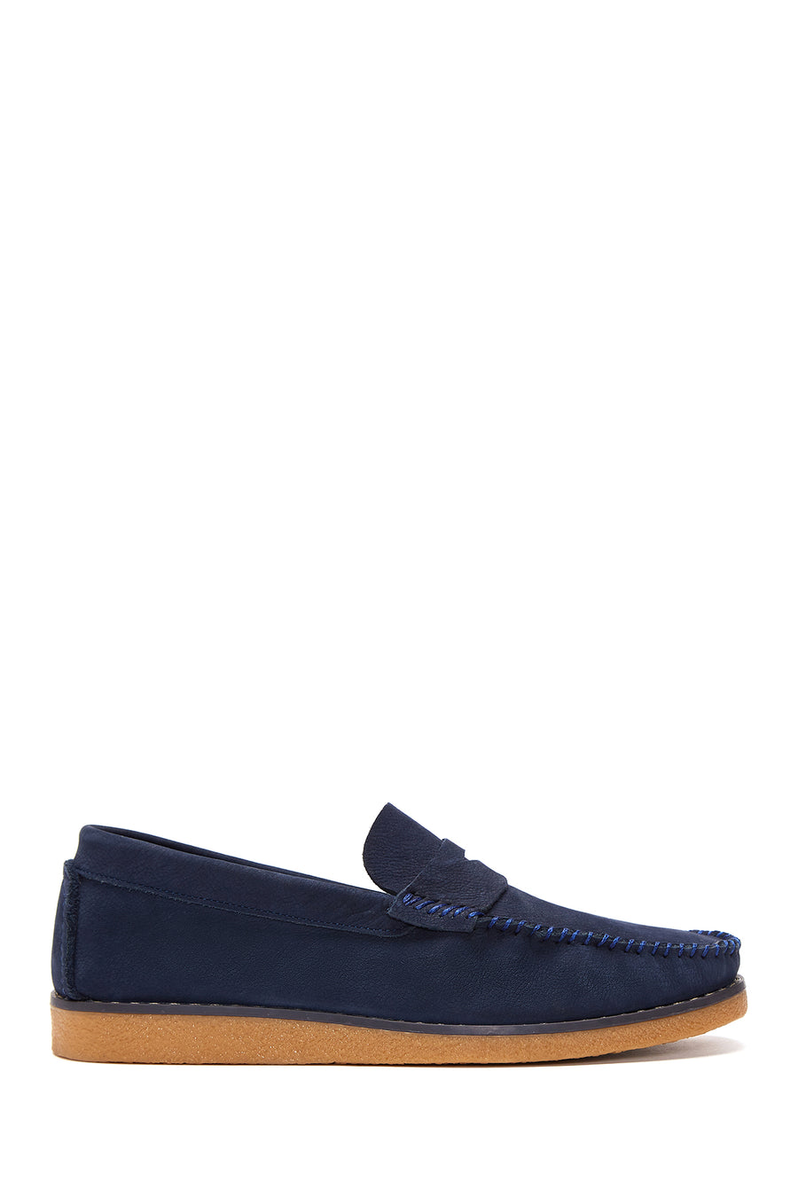 Erkek Lacivert Deri Casual Loafer 22SFD6816V3 | Derimod