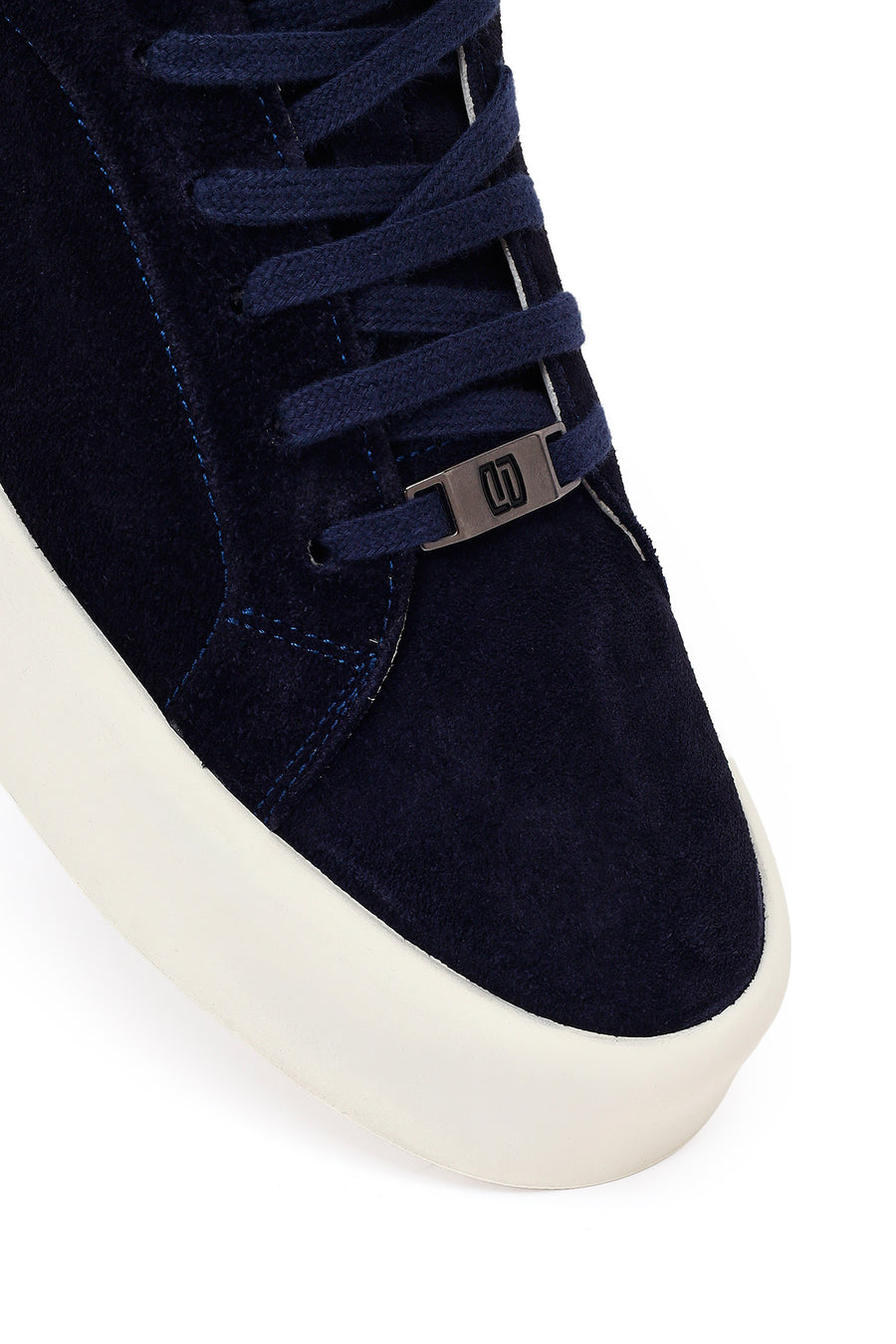 Derimod Fly Male Navy Blue Lace-up Suede Leather Sneaker