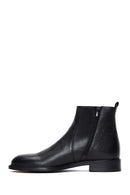 Men's Black Leather Classic Boots | Derimod