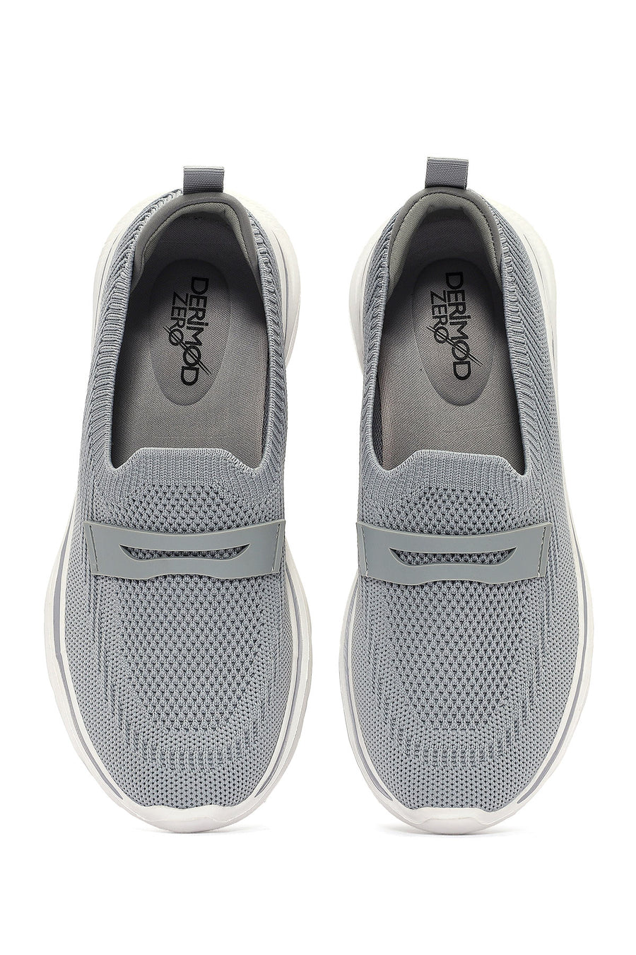 Derimod Zero Women's Grey Fabric Thick Soled Sneaker