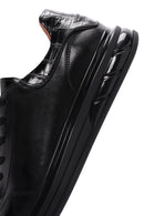 Men's Black Leather Sneaker | Derimod