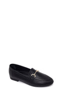 Kadın Siyah Tokalı Deri Klasik Loafer | Derimod