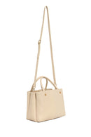 Kadın Krem Uzun Askılı Baskılı Klasik Kol Çantası | Derimod