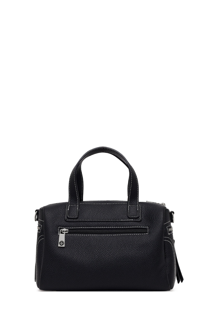 Woman Black Long-Strap Shoulder Bag