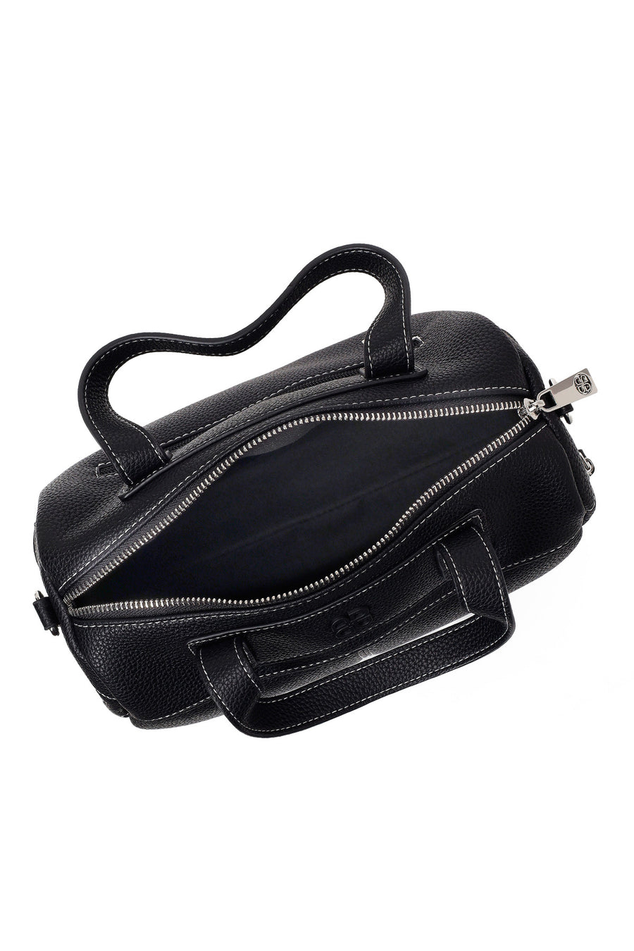 Woman Black Long-Strap Shoulder Bag