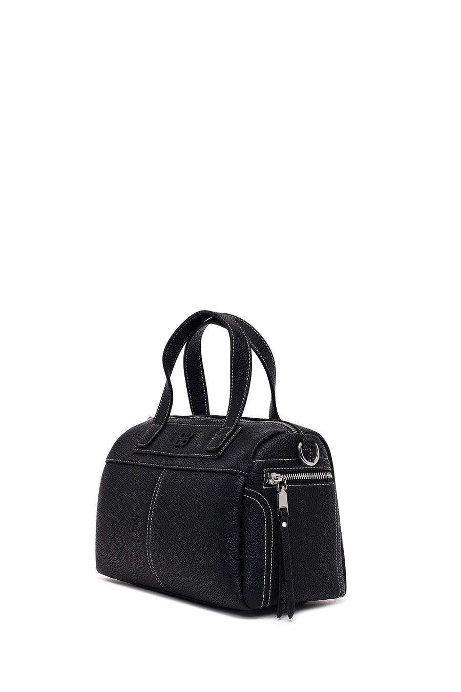 Woman Black Long-Strap Shoulder Bag