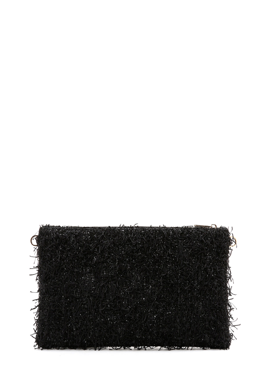Women's Black Long Chain Strap Clutch Bag