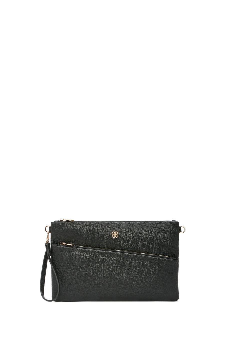 Women's Black Chain Strap Clutch Bag