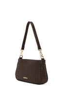 Kadın Kahverengi Uzun Askılı Örgülü Omuz Çantası | Derimod