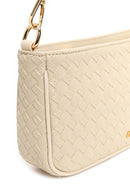 Kadın Bej Uzun Askılı Örgülü Omuz Çantası | Derimod