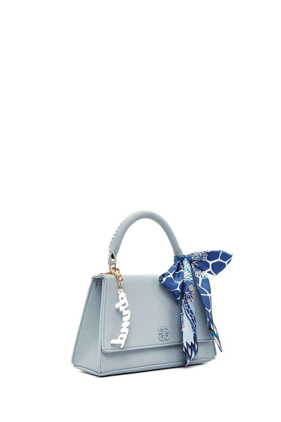 Woman Blue Long-Strap Classic Shoulder Bag