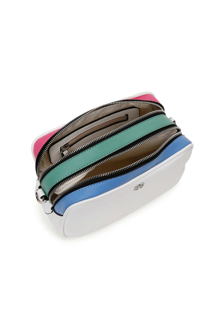 Women's White Long Strap Crossbody Bag