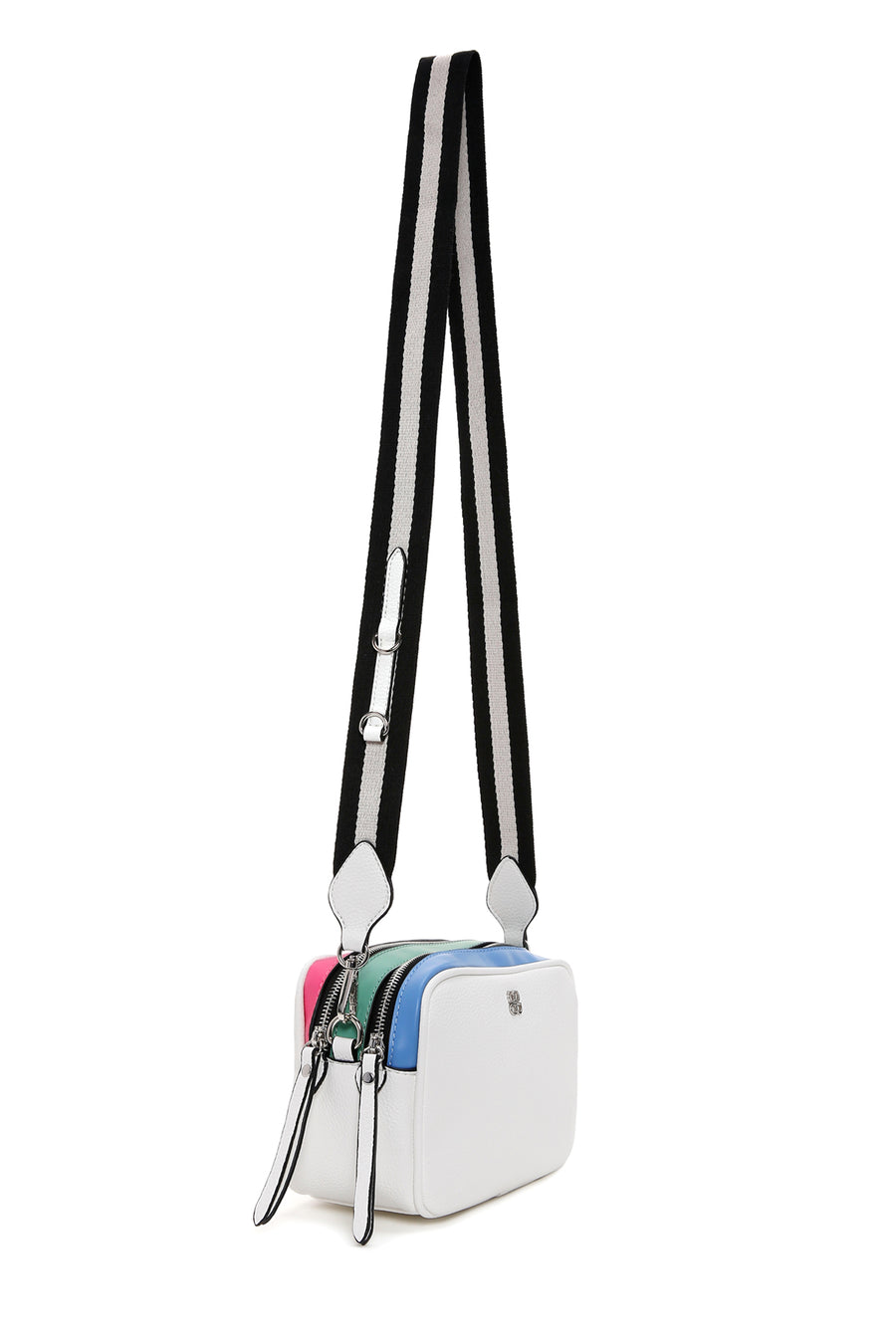 Women's White Long Strap Crossbody Bag