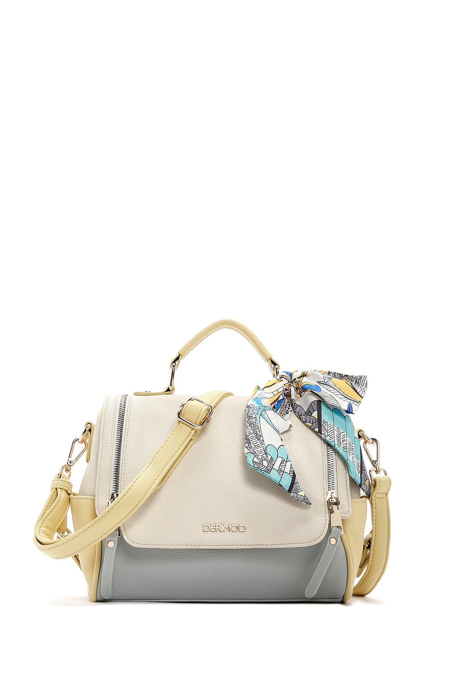 Women's Green Long Strap Handbag with Accessory Details 26PBD240618 | Derimod