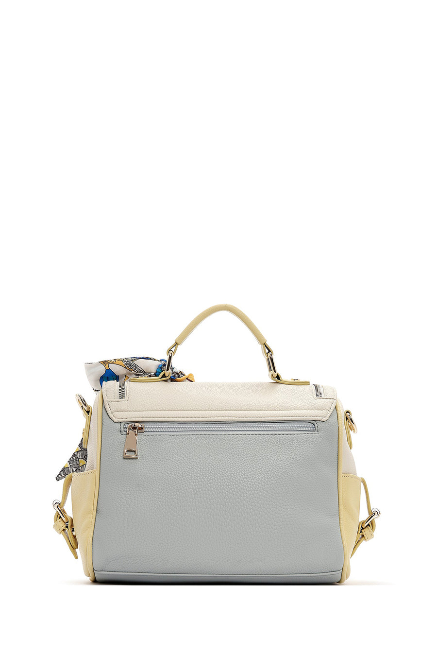 Women's Green Long Strap Handbag with Accessory Details