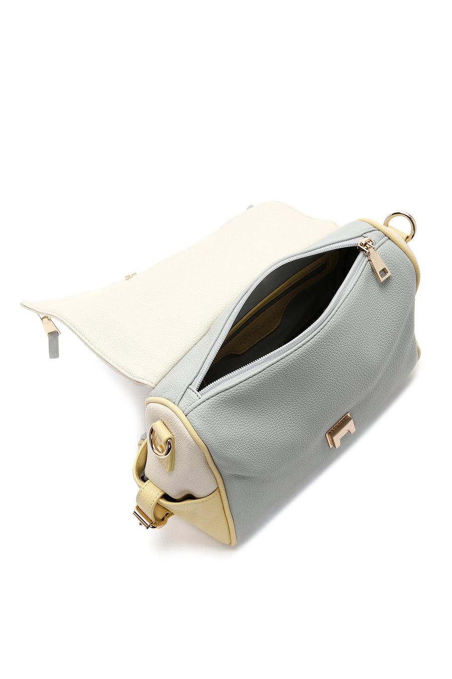 Women's Green Long Strap Handbag with Accessory Details