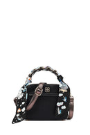 Women's Black Crossbody Bag with Accessories | Derimod
