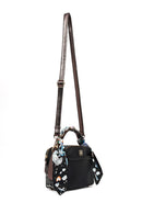 Women's Black Crossbody Bag with Accessories | Derimod