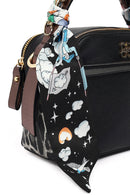Women's Black Crossbody Bag with Accessories | Derimod