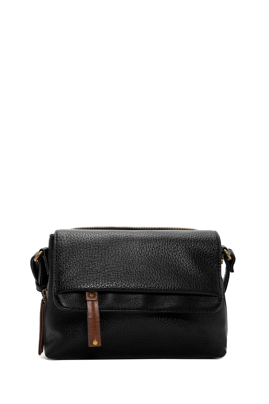 Women's Black Long Strap Crossbody Bag