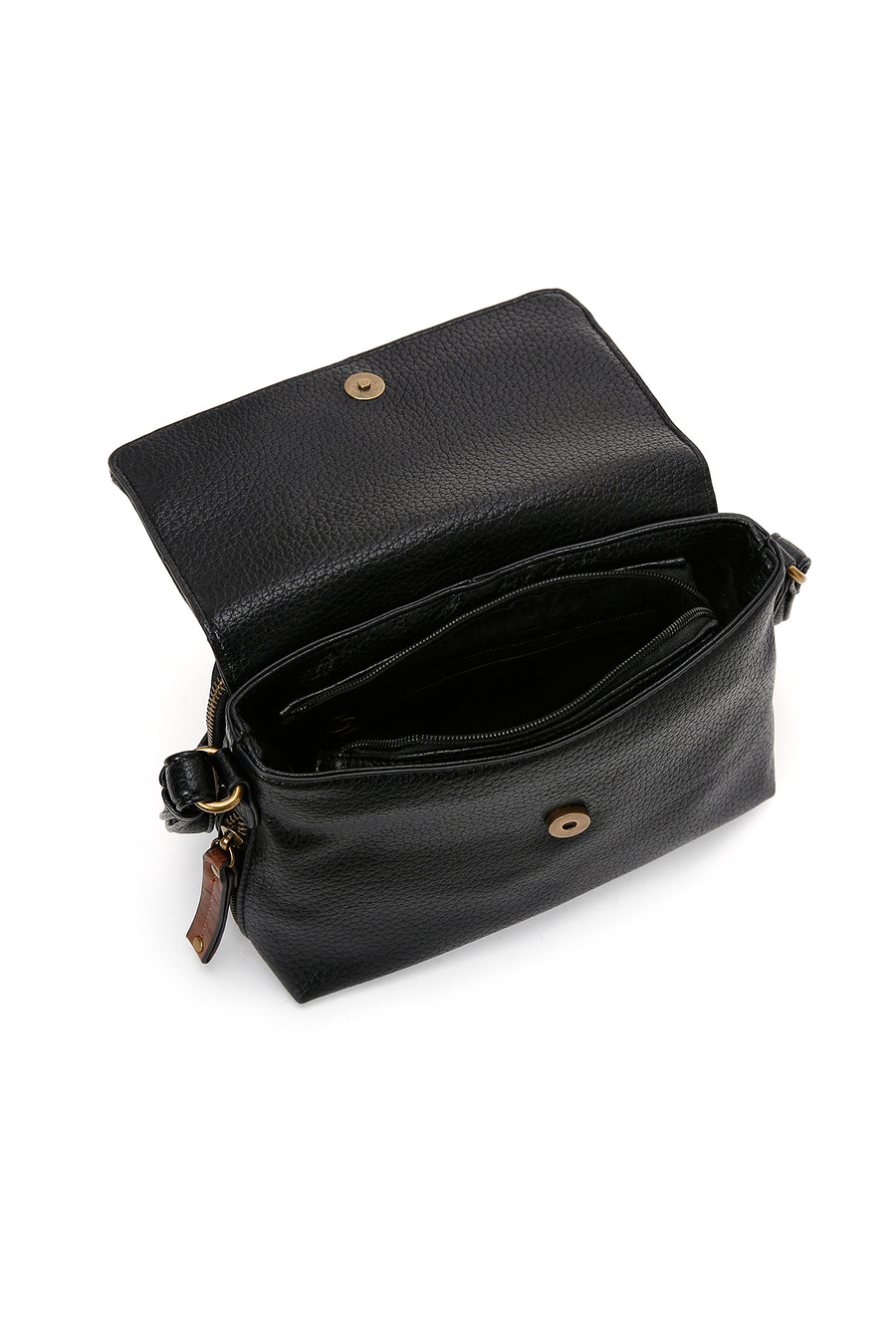 Women's Black Long Strap Crossbody Bag